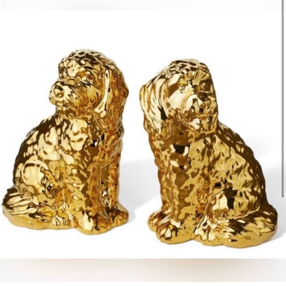 tabitha brown for target gold dog bookends